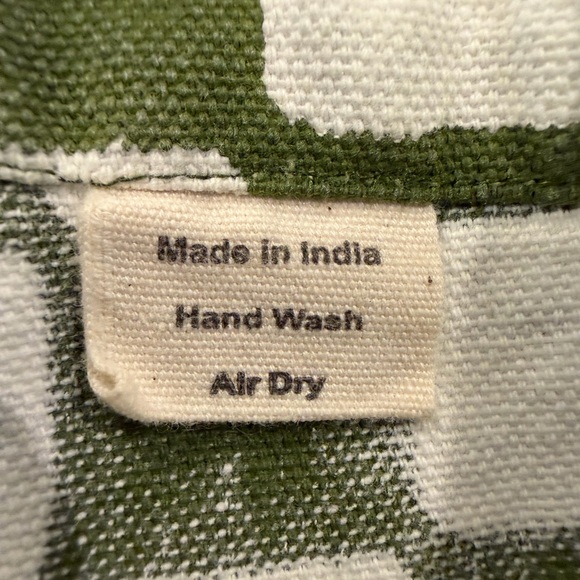 SZ Blockprints Disco Pants XS Green Jaipur Block Print (Rare) - Picture 3 of 6